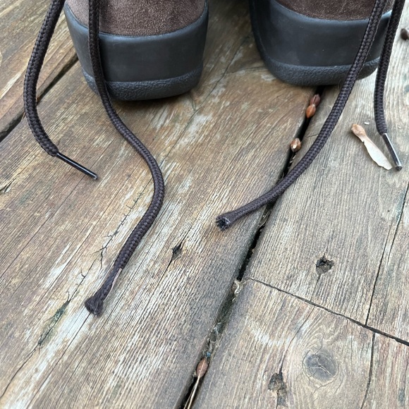 Coach Laurilyn Brown Monogramed Rabbit Fur Lined Winter Boots Size 6 - Picture 16 of 16